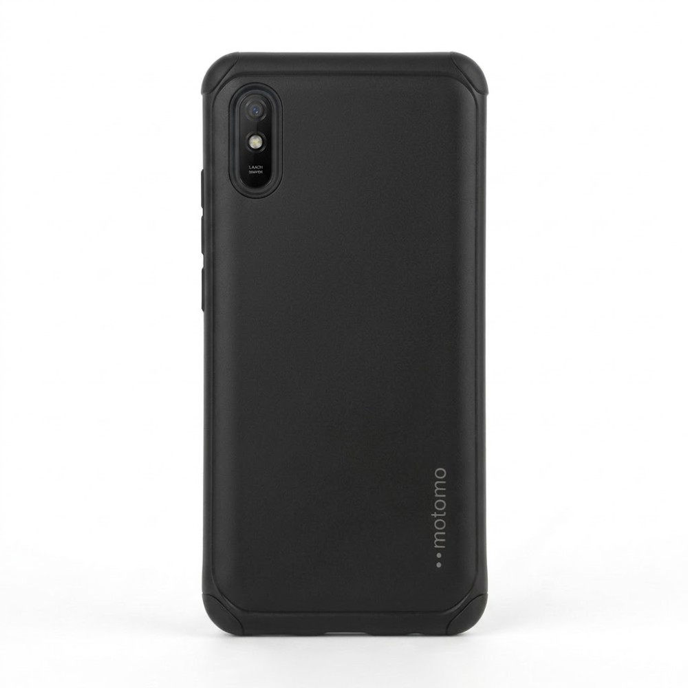 Θήκη Xiaomi Redmi 9A Motomo Tough Armor Back Cover Υβριδική κατασκευή  -Μαύρο Θήκες Smartphone