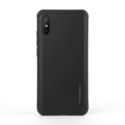 Θήκη Xiaomi Redmi 9A Motomo Tough Armor Back Cover Υβριδική κατασκευή  -Μαύρο