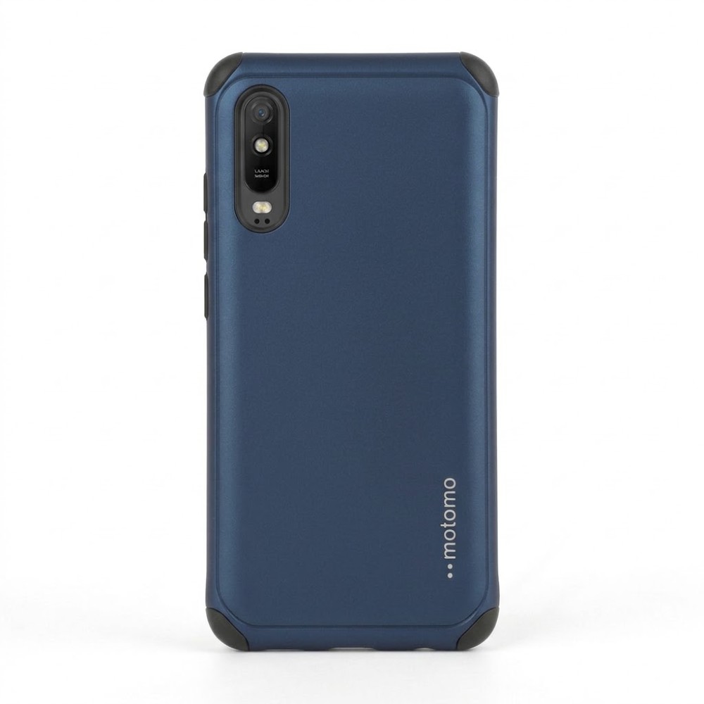 Θήκη Xiaomi Redmi 9A Motomo Tough Armor Back Cover Υβριδική κατασκευή  -Σκούρο Μπλε Θήκες Smartphone