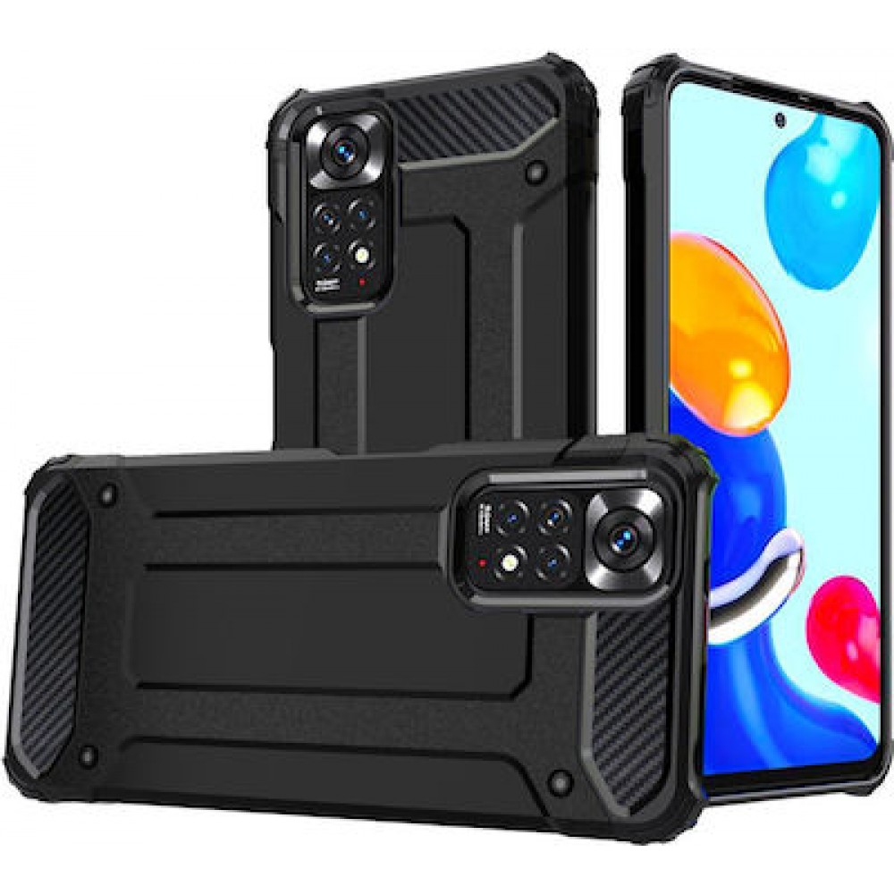 Θήκη Xiaomi Redmi Note 11 4G / Note 11s 4G Terrapin Armor Με Carbon Design –Μαύρο Θήκες Xiaomi Redmi Note 11 4G / Note 11S 4G
