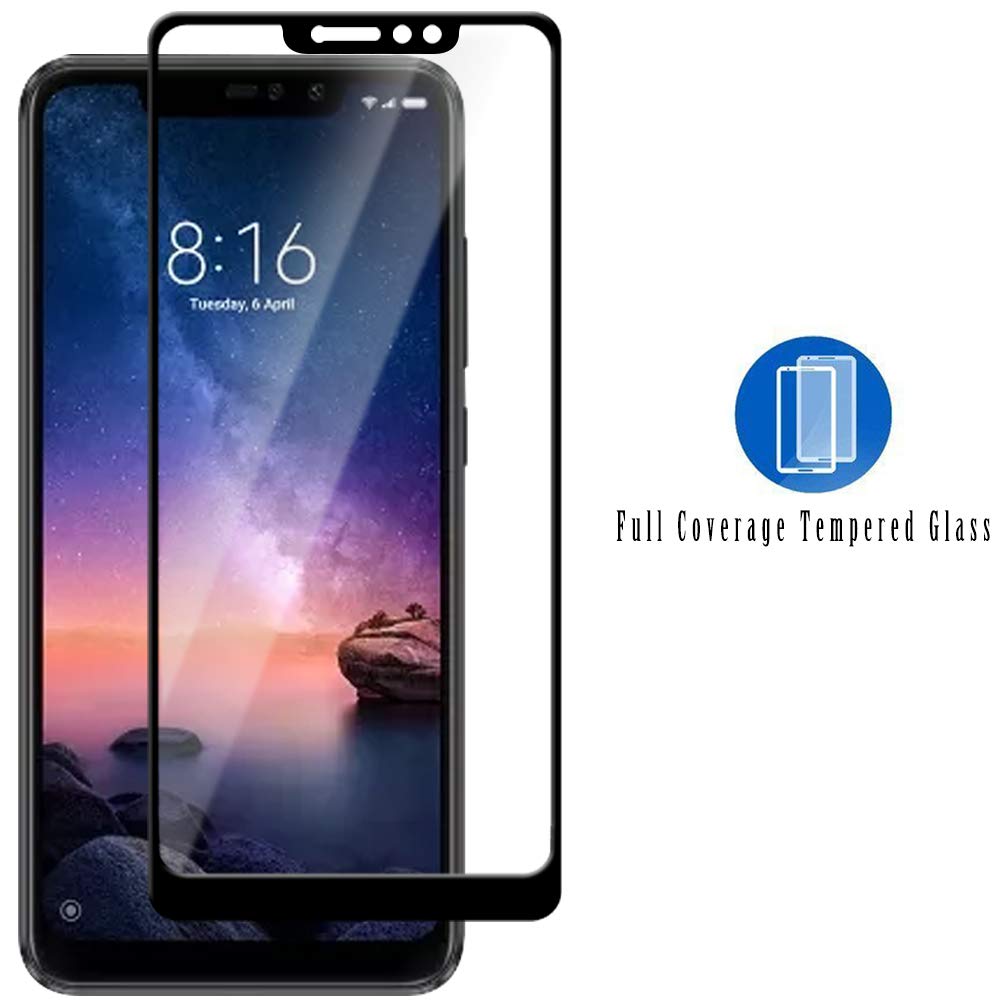 Xiaomi Redmi Note 6 Pro 3D Full Face Προστατευτικό Οθόνης Αντιχαρακτικό Γυαλί –Μαύρο Προστασία οθόνης
