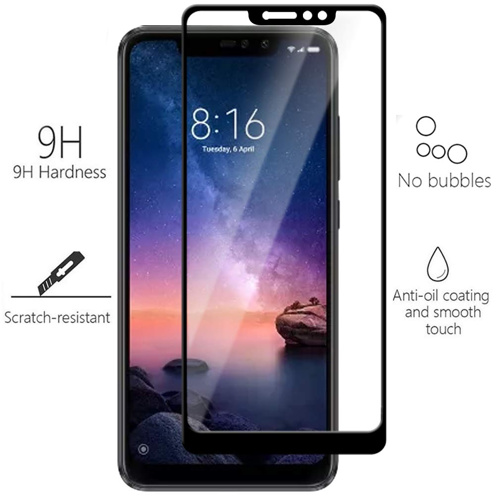 Xiaomi Redmi Note 6 Pro 3D Full Face Προστατευτικό Οθόνης Αντιχαρακτικό Γυαλί –Μαύρο Προστασία οθόνης