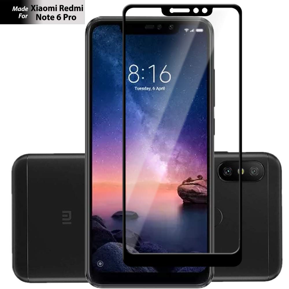 Xiaomi Redmi Note 6 Pro 3D Full Face Προστατευτικό Οθόνης Αντιχαρακτικό Γυαλί –Μαύρο Προστασία οθόνης