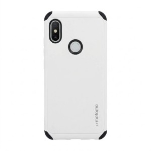 Θήκη Xiaomi Redmi Note 6 Pro Motomo Tough Armor Back Cover Υβριδική κατασκευή  -White  Θήκες Smartphone