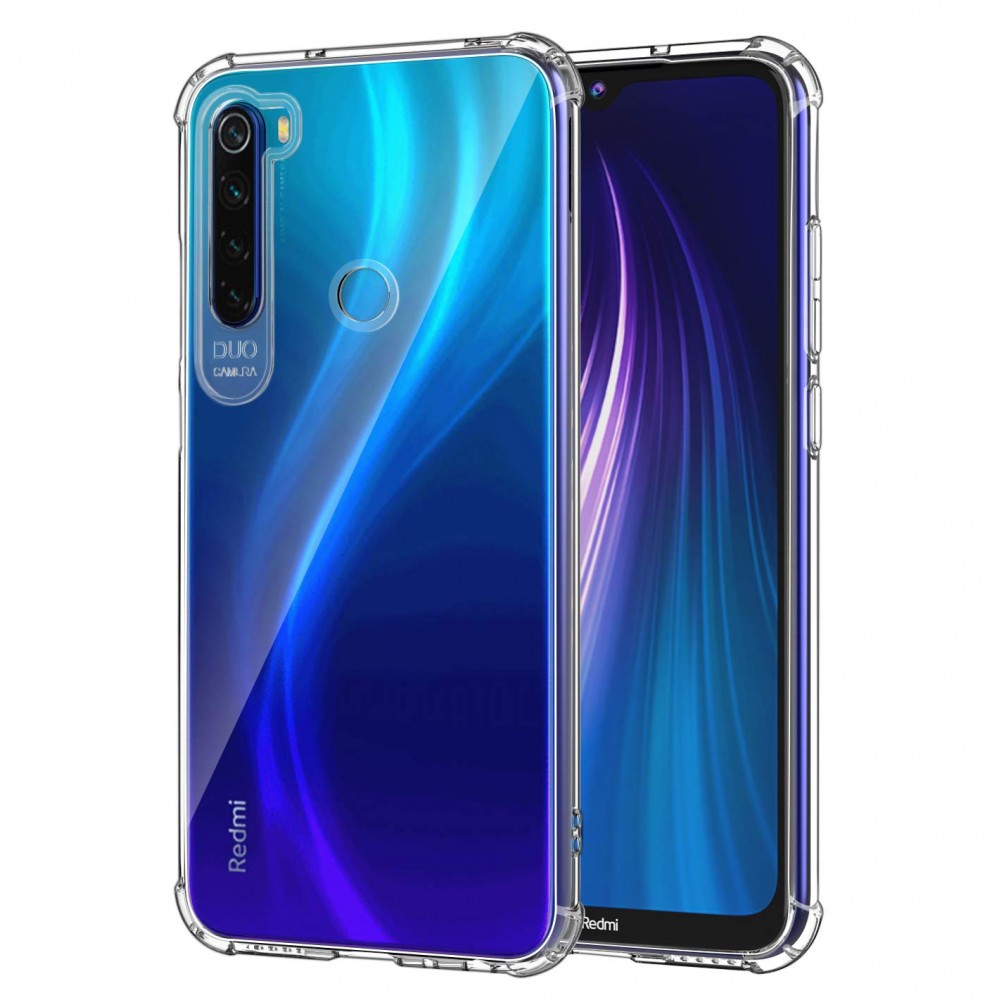 Θήκη Xiaomi Redmi Note 8 / Note 8 2021 Σιλικόνης Anti Shock (0.5MM) TPU -Διάφανη  Θήκες Smartphone
