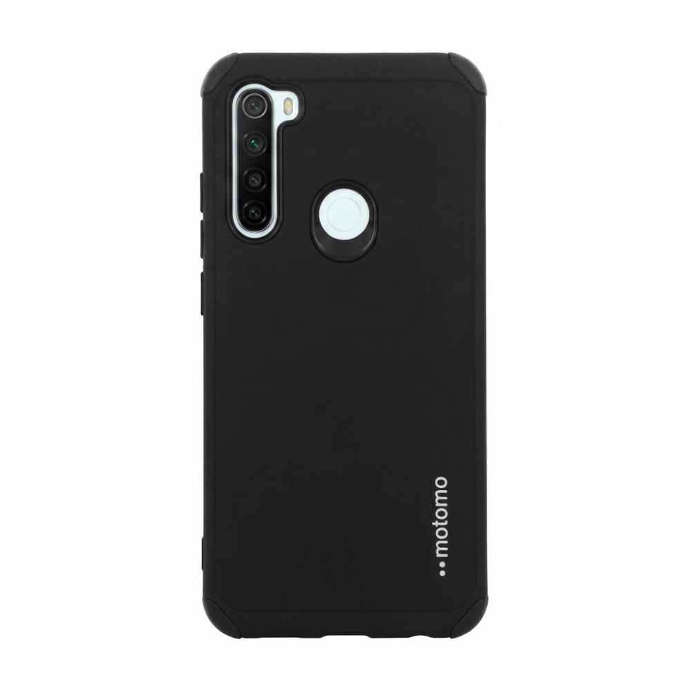 Θήκη Xiaomi Redmi Note 8 / Note 8 2021 Motomo Tough Armor Back Cover Υβριδική κατασκευή  -Black Θήκες Smartphone