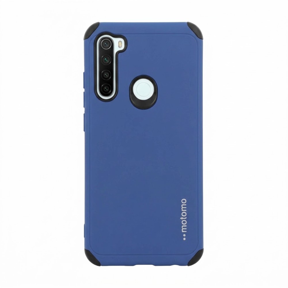 Θήκη Xiaomi Redmi Note 8 / Note 8 2021 Motomo Tough Armor Back Cover Υβριδική κατασκευή  -Blue Θήκες Smartphone