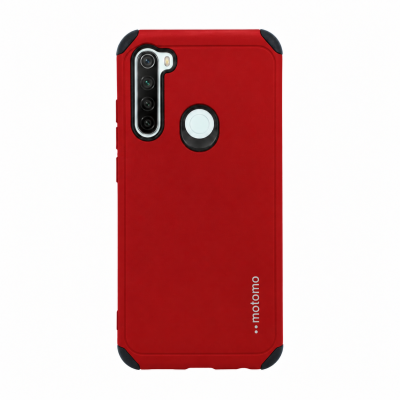 Θήκη Xiaomi Redmi Note 8 / Note 8 2021 Motomo Tough Armor Back Cover Υβριδική κατασκευή  -Red