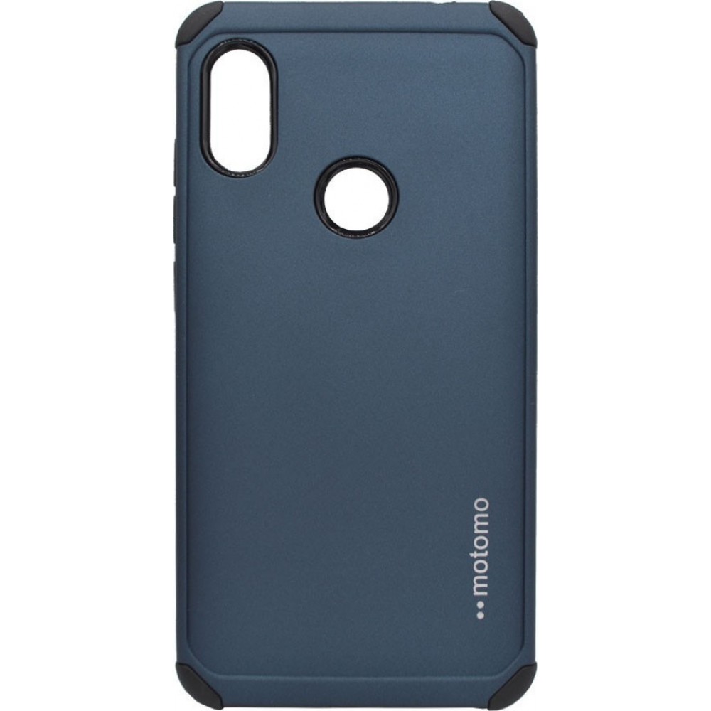 Θήκη Xiaomi Redmi Note 6 Pro Motomo Tough Armor Back Cover Υβριδική κατασκευή  -Blue Θήκες Smartphone