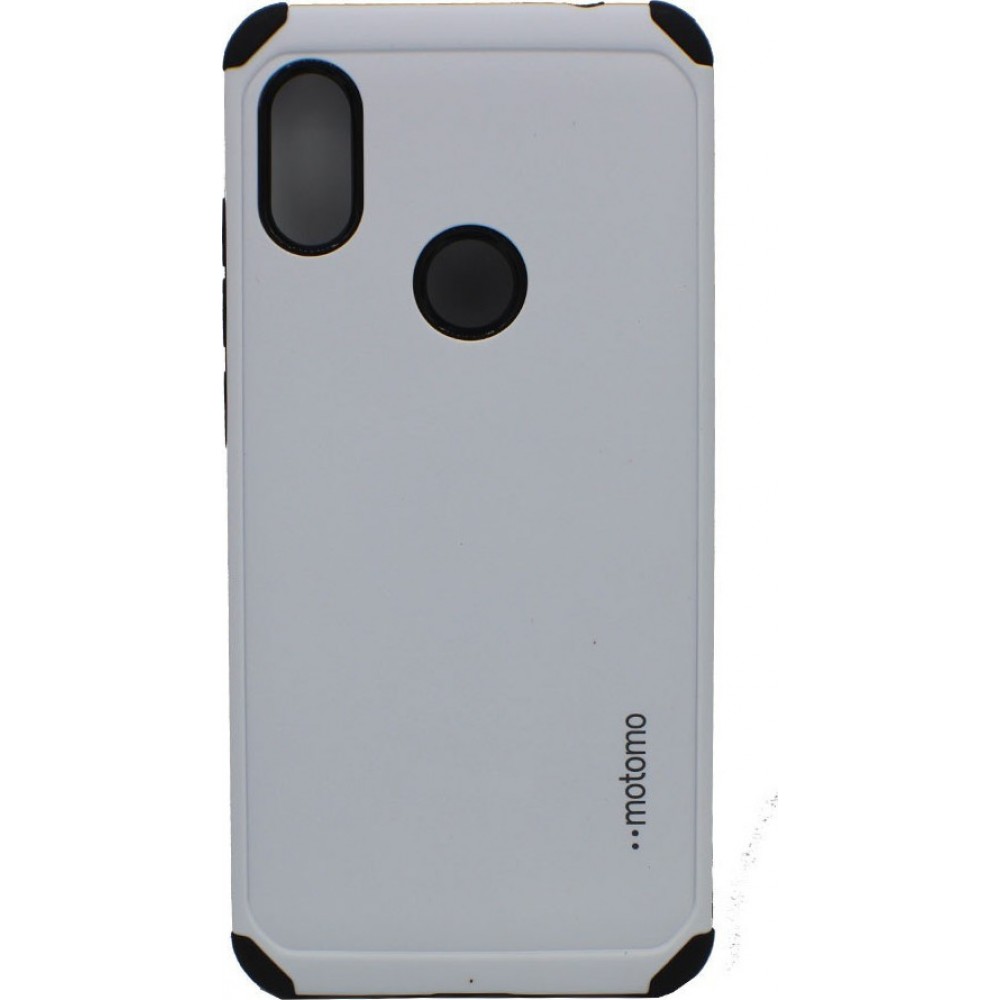 Θήκη Xiaomi Redmi Note 6 Pro Motomo Tough Armor Back Cover Υβριδική κατασκευή  -White  Θήκες Smartphone