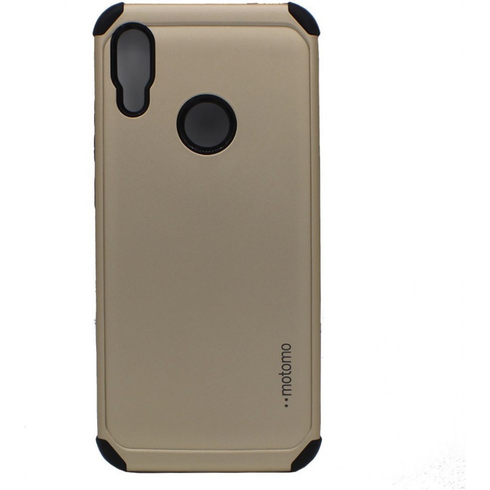 Θήκη Xiaomi Redmi Note 7 / Note 7 Pro Motomo Tough Armor Back Cover Υβριδική κατασκευή  -Gold Θήκες Smartphone
