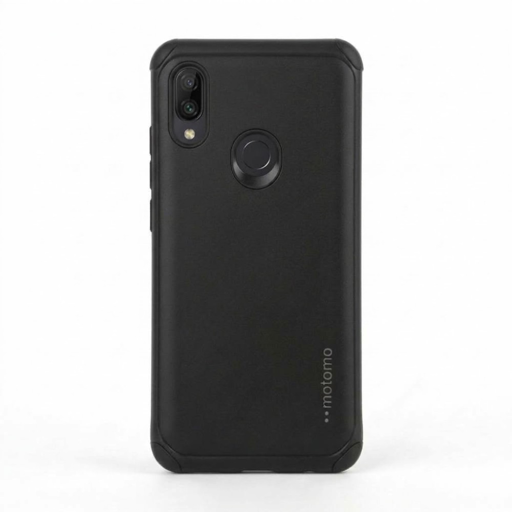 Θήκη Xiaomi Redmi Note 7 / Note 7 Pro Motomo Tough Armor Back Cover Υβριδική κατασκευή  -Μαύρο Θήκες Smartphone