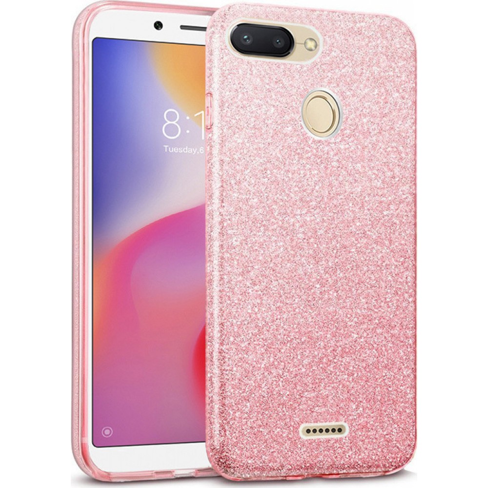 Θήκη Xiaomi Redmi 6 / 6A Liquid Glitter TPU -Pink Θήκες Smartphone