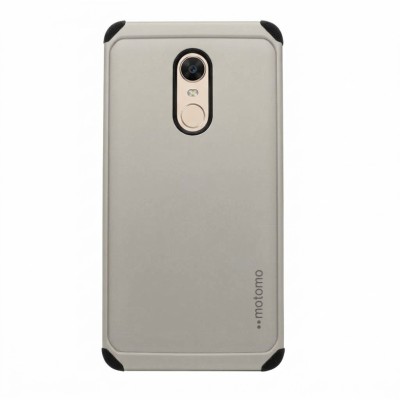 Θήκη Xiaomi Redmi 5 Plus Motomo Tough Armor Back Cover Υβριδική κατασκευή  -Silver