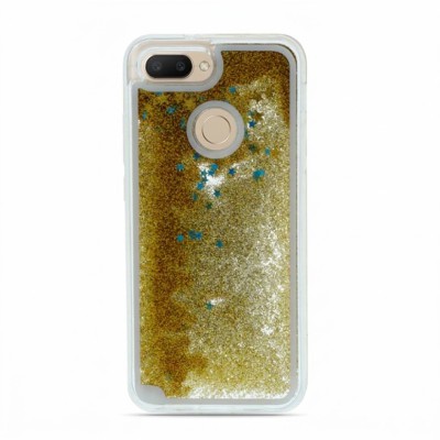 Θήκη Xiaomi Redmi 6 / 6A Liquid Glitter TPU -Gold