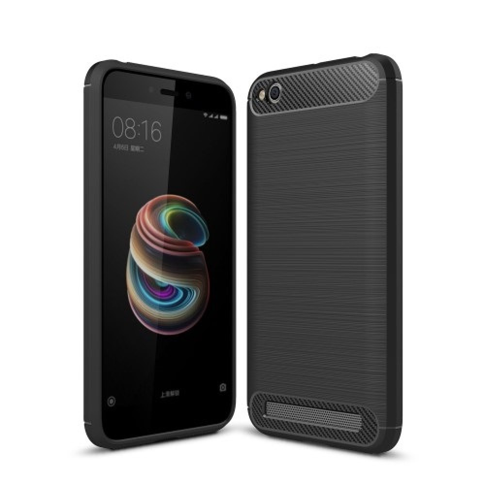 Θήκη Σιλικόνης Carbon Look Για Xiaomi Redmi 5A –Μαύρο Θήκες Smartphone